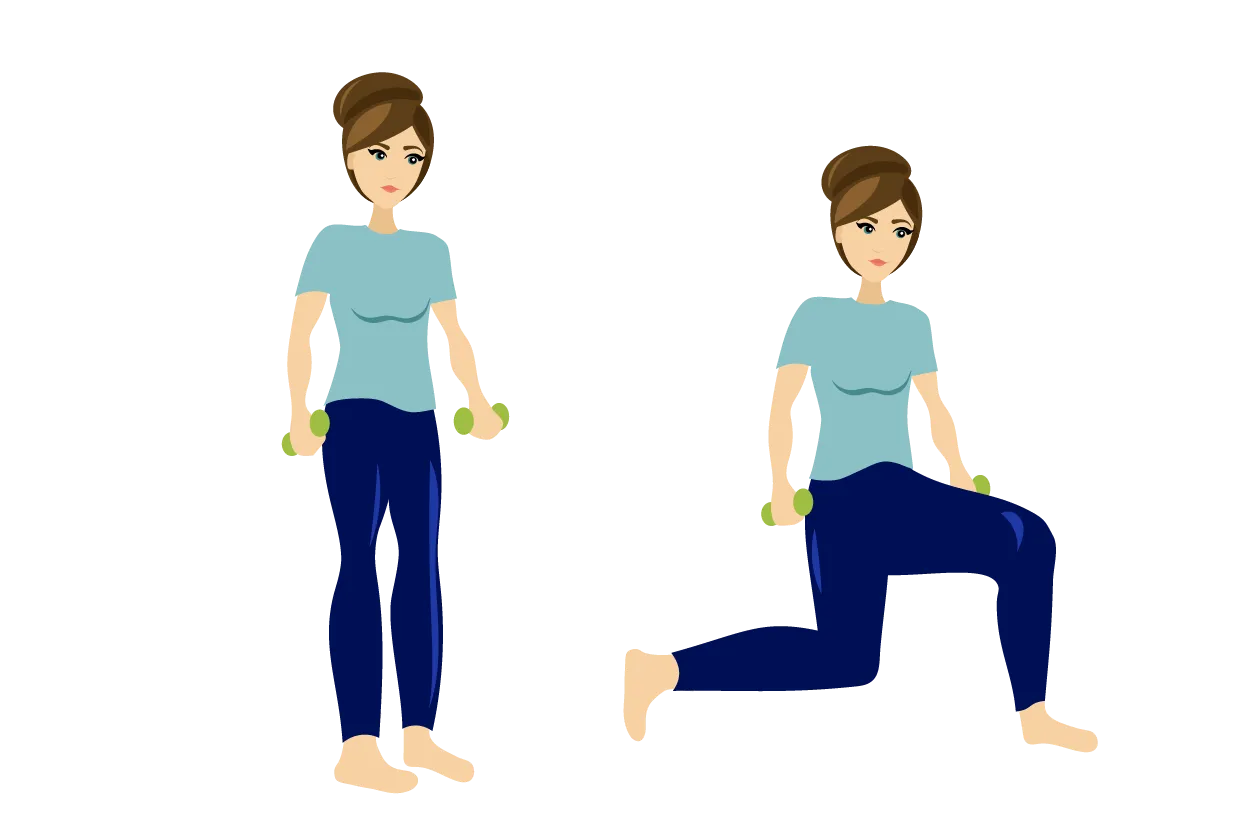 Squat with dumbbell