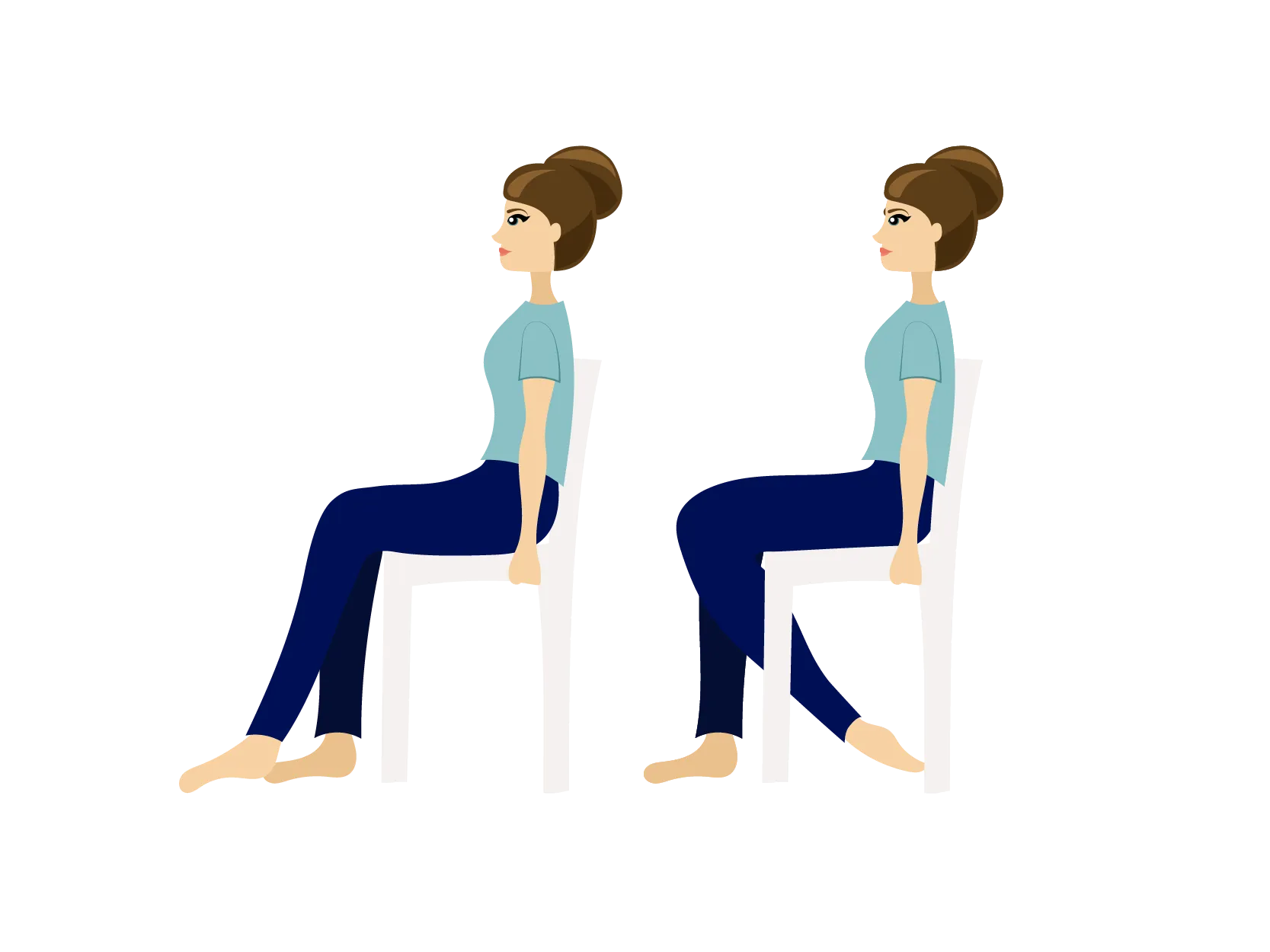 Seated Knee Bend and Knee Extension